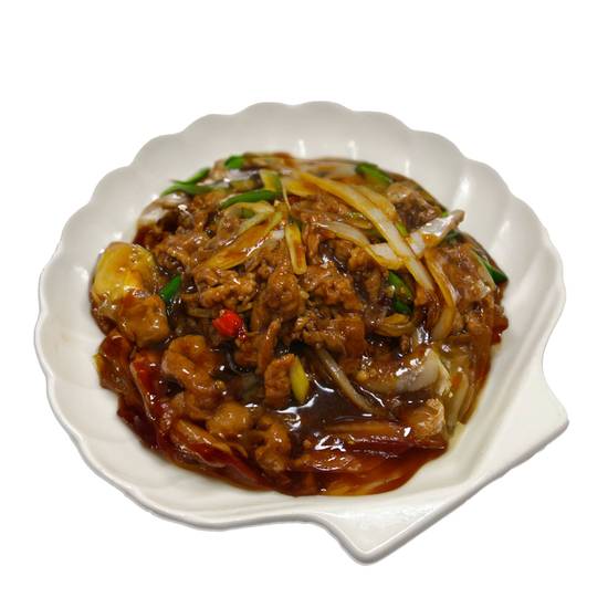 Stir-Fried with Green Onions  (葱爆牛/羊）